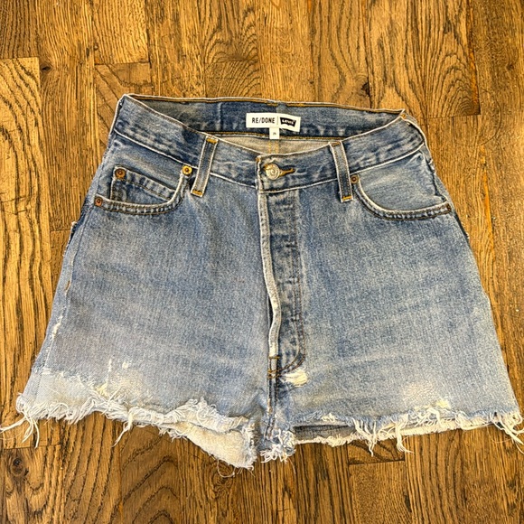 Redone denim shorts size 25 - Picture 1 of 5